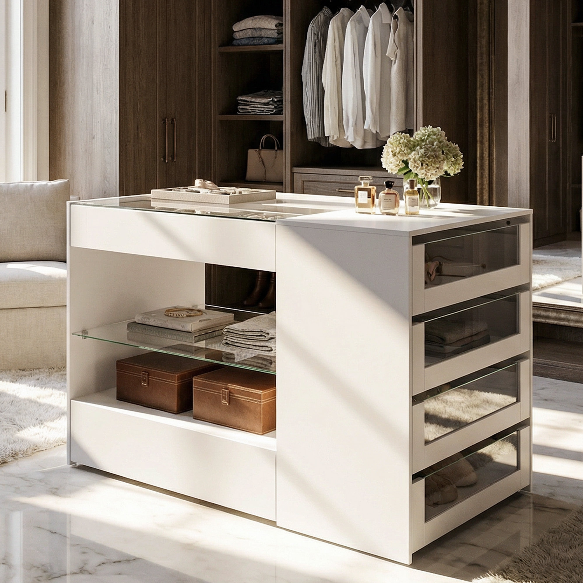 Drawer ドゥロワー　18Gフロントギャザーノースリーブ　ホワイト 8+Drawer+Closet+Island.jpg